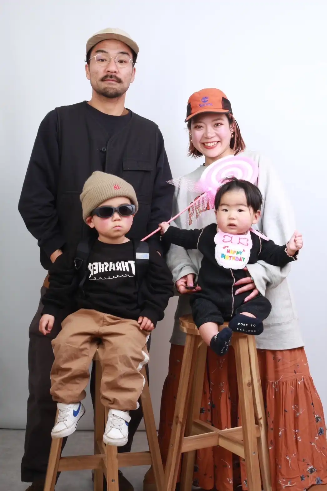 家族写真の撮影例